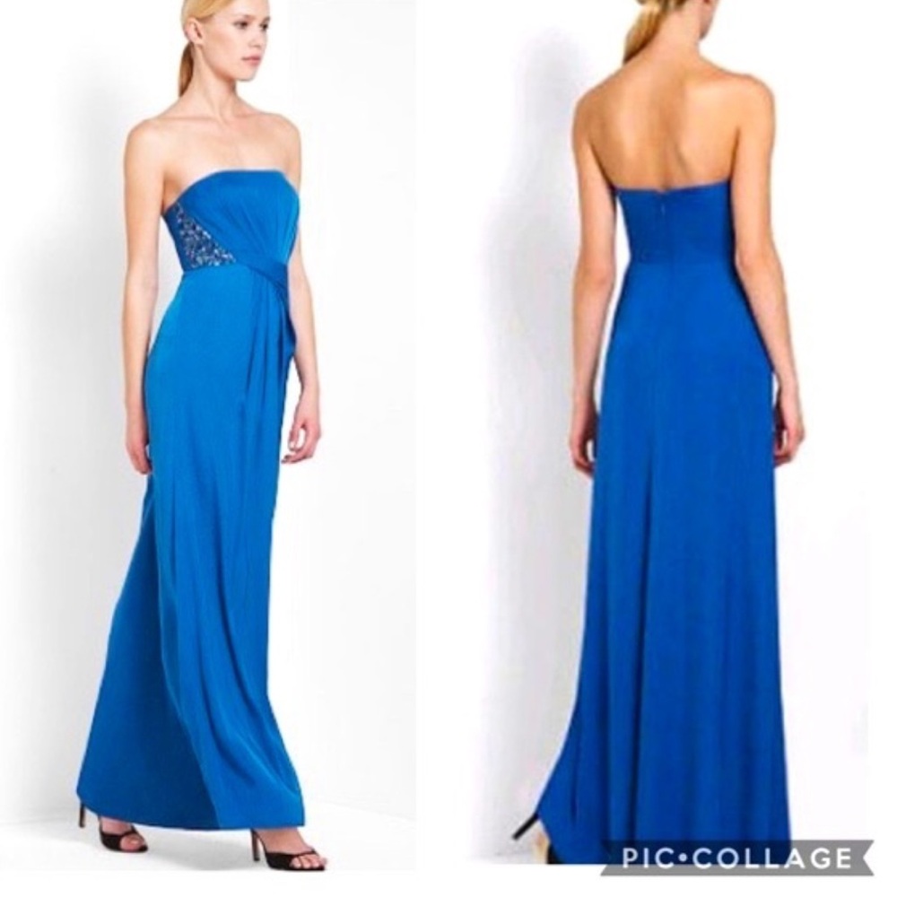 Beautiful BCBG MAXAZRIA marija blue maxi dress